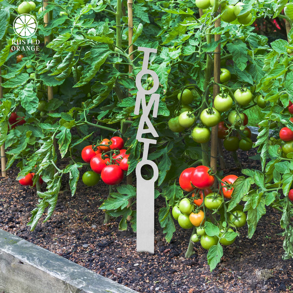 Rusted Orange Craftworks Co. Gardening Accessories Spell it Out Personalized Metal Garden Plant Markers - 80 Plant Varieties