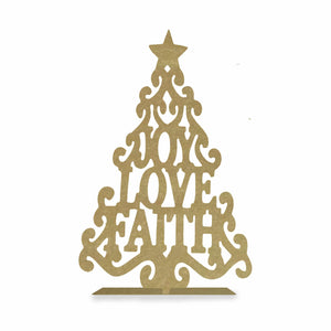 Rusted Orange Craftworks Co. Holiday Ornament Displays & Stands 15" Metal Stand-Up Trees (2 Styles) - Metal Christmas Tree Cutout Holiday Decor