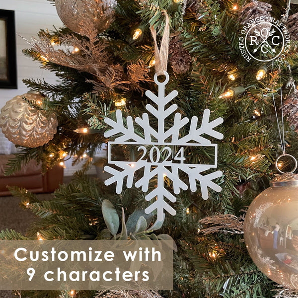 Rusted Orange Craftworks Co. Holiday Ornaments Into the Woods Ornaments: Deer Ornaments, Tree Ornaments, Snowflake Ornaments - Set of 3
