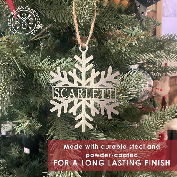 Rusted Orange Craftworks Co. Holiday Ornaments Into the Woods Ornaments: Deer Ornaments, Tree Ornaments, Snowflake Ornaments - Single