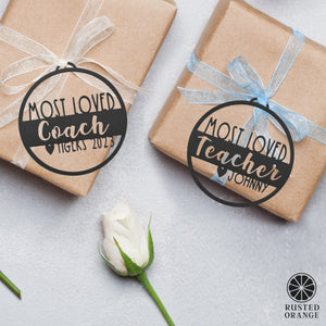 Rusted Orange Craftworks Co. Holiday Ornaments Personalized VIP Thank You Gift Ornament  3 pack - Appreciation Gifts For Friends and Loved Ones