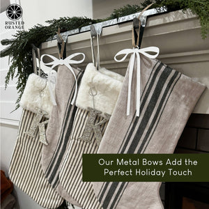 Rusted Orange Craftworks Co. Holiday Ornaments Trim Your Tree Collection – 12-Pack Metal Christmas Ornaments | Choose from 6 Festive Styles or a Variety Pack | Rustic Farmhouse Holiday Tree Decorations