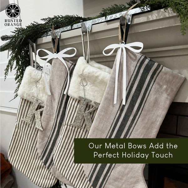 Rusted Orange Craftworks Co. Holiday Ornaments Trim Your Tree Collection – 12-Pack Metal Christmas Ornaments | Choose from 6 Festive Styles or a Variety Pack | Rustic Farmhouse Holiday Tree Decorations