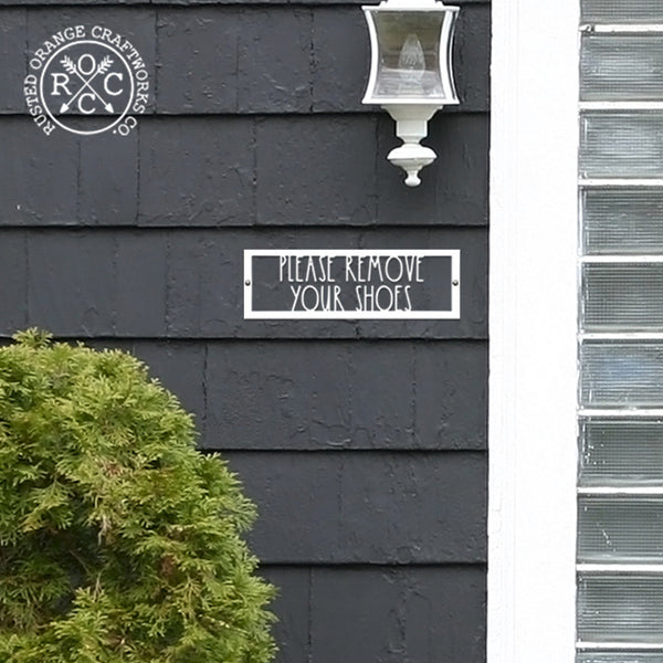 Rusted Orange Craftworks Co. Home Decor Decals Special Offer Hello, Stranger Porch Signs - 3 Styles - Metal Welcome Signs for Door