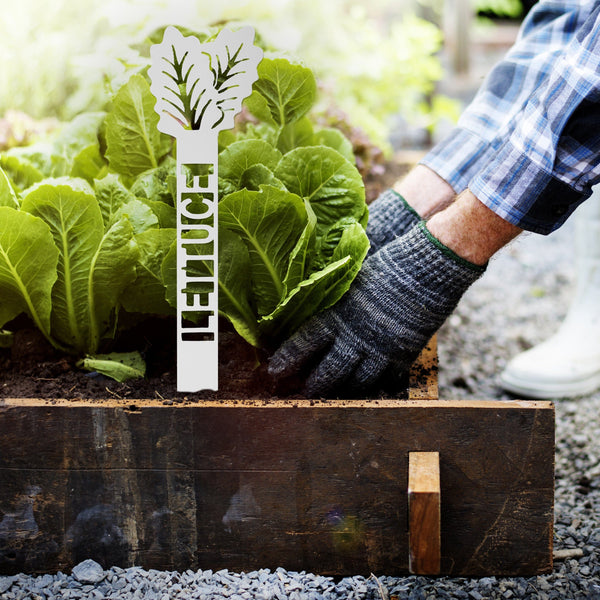Rusted Orange Craftworks Co. Home & Garden [COL] Green Garden Plant Stakes - Your Favorite 5 - Plant Labels Garden Markers