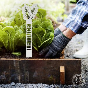 Rusted Orange Craftworks Co. Home & Garden Green Garden Plant Stakes - Single - Plant Labels Garden Markers