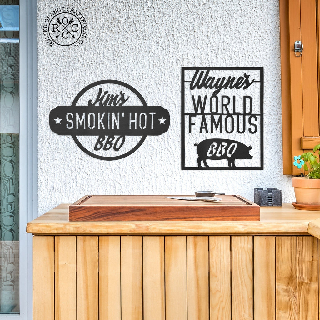 World Famous and Smokin Hot BBQ Collection - BBQ Grill House Decor