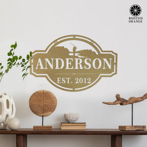 Rusted Orange Craftworks Co. Home on the Range Oversized Address Plaque - House Number Sign