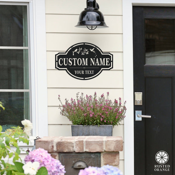 Rusted Orange Craftworks Co. Home on the Range Oversized Address Plaque - House Number Sign
