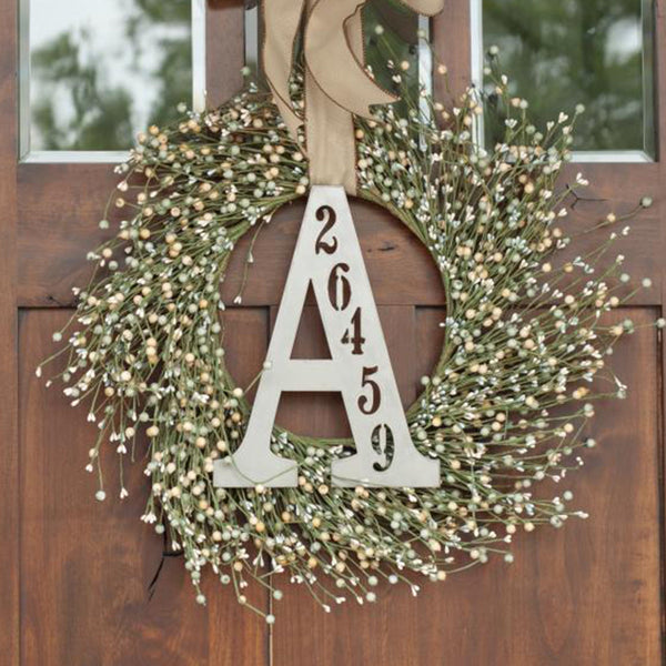 Rusted Orange Craftworks Co. House Numbers & Letters [COL] Letter Address Plaque - 3 Sizes - Metal Personalized Address Numbers for House