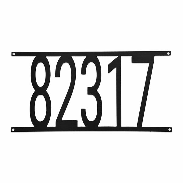 Rusted Orange Craftworks Co. House Numbers & Letters [COL] Simple Address Plaque - 3 Sizes - Address Numbers for Outside