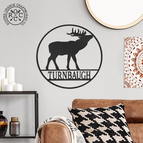 Rusted Orange Craftworks Co. Hunting & Shooting Wildlife Signs - Personalized Hunting Decor for Cabin, Gifts for Men