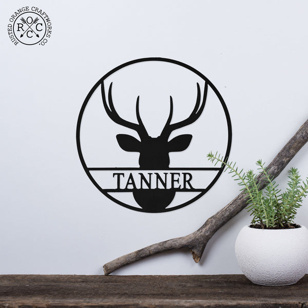 Rusted Orange Craftworks Co. Hunting & Shooting Wildlife Signs - Personalized Hunting Decor for Cabin, Gifts for Men - Custom Cowboy Western Wall Decor With Name