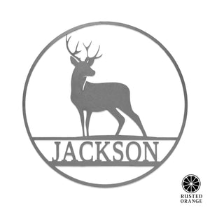 Rusted Orange Craftworks Co. Hunting & Shooting Wildlife Signs - Personalized Hunting Decor for Cabin, Gifts for Men - Custom Cowboy Western Wall Decor With Name