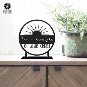 Rusted Orange Craftworks Co. I Am a Disciple of Jesus Christ - Ornament, Tabletop Sign, and Wall Decor