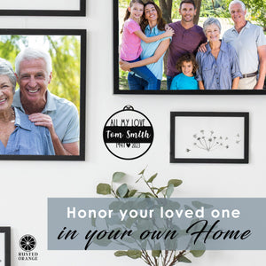 Rusted Orange Craftworks Co. Legacy Personalized Memorial Ornament - In Memory Ornaments Personalized