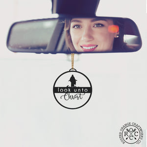 Rusted Orange Craftworks Co. Look Unto Christ - Ornament, Tabletop Sign, and Wall Decor