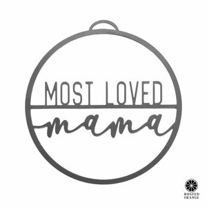 Rusted Orange Craftworks Co. Most Loved - Best Parent Gift Tag or Table Top Plaque
