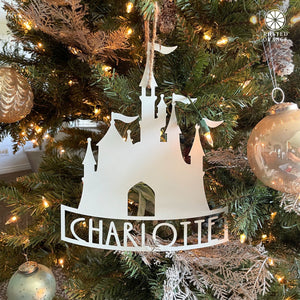 Rusted Orange Craftworks Co. Mouse Ears and Castle Ornament - 3 pack - Christmas Tree Decorations