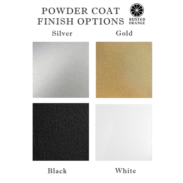 Rusted Orange Craftworks Co. Name Plates 16" Fancy Letter Monogram - Custom Metal Family Sign House Name Plates