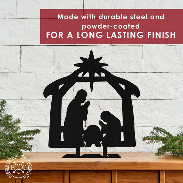 Rusted Orange Craftworks Co. Nativity Sets Special Offer 9" Nativity Silhouette - 4 Styles - Birth of Jesus Scene Figures