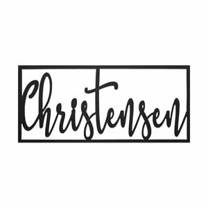 Rusted Orange Craftworks Co. Novelty Signs [COL] What's in a Name Plaque - 3 Sizes - Personalized Metal Family Name Sign