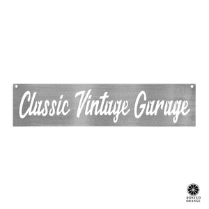 Rusted Orange Craftworks Co. Novelty Signs Vintage Street Sign - Custom Metal Signs Personalized for Home or Shop