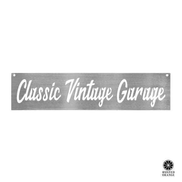 Rusted Orange Craftworks Co. Novelty Signs Vintage Street Sign - Custom Metal Signs Personalized for Home or Shop