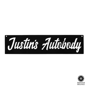 Rusted Orange Craftworks Co. Novelty Signs Vintage Street Sign - Custom Metal Signs Personalized for Home or Shop