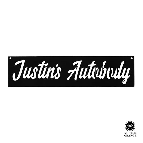 Rusted Orange Craftworks Co. Novelty Signs Vintage Street Sign - Custom Metal Signs Personalized for Home or Shop