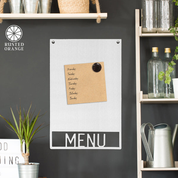 Rusted Orange Craftworks Co. Office Supplies Special Offer Mod Magnet Board - 2 Sizes - Decorative Magnetic Board for Wall