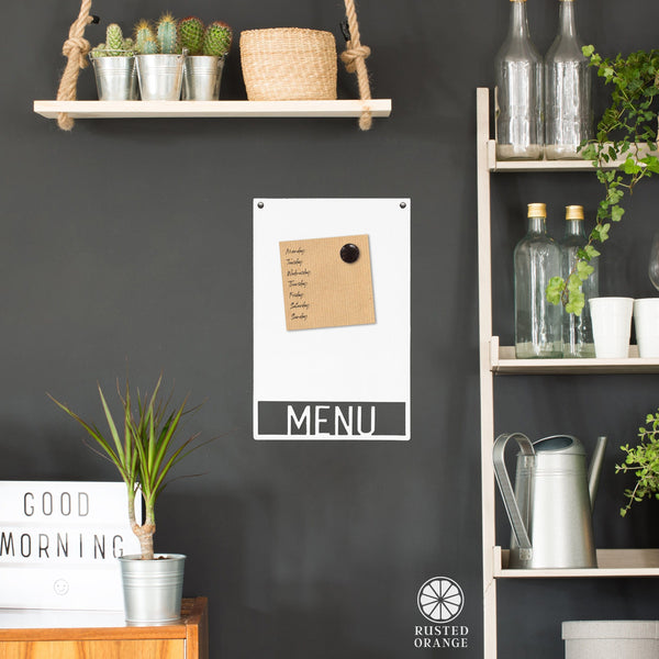 Rusted Orange Craftworks Co. Office Supplies Special Offer Mod Magnet Board - 2 Sizes - Decorative Magnetic Board for Wall