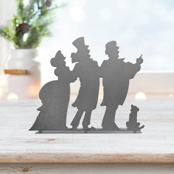 Rusted Orange Craftworks Co. OPTIONS_HIDDEN_PRODUCT Decor Steals 10" Metal Dickens Era Christmas Decor with Standing Tab for Mantle