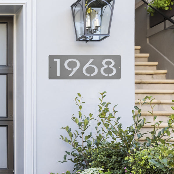 Rusted Orange Craftworks Co. OPTIONS_HIDDEN_PRODUCT Decor Steals Cider House Rectangular Address Plaque - Metal Horizontal House Numbers