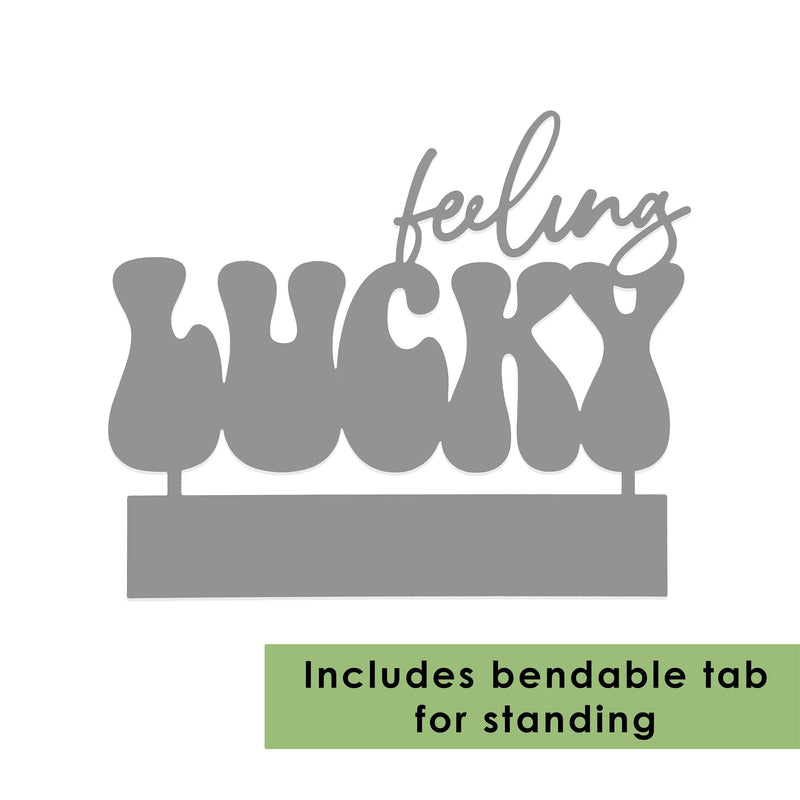 Rusted Orange Craftworks Co. OPTIONS_HIDDEN_PRODUCT Decor Steals Feeling Lucky Metal Tabletop Sign - St. Patrick’s Day Shamrock Decor