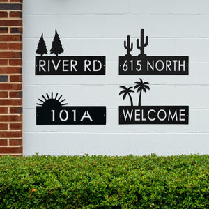 Rusted Orange Craftworks Co. OPTIONS_HIDDEN_PRODUCT Decor Steals Landscape Address Plaque - 4 Styles - Circular Address Plaque for House Numbers