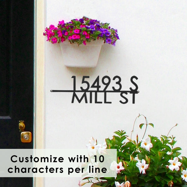 Rusted Orange Craftworks Co. OPTIONS_HIDDEN_PRODUCT Decor Steals Magnolia Home Address Plaque - 3 Sizes - Modern Outside House Numbers for Address