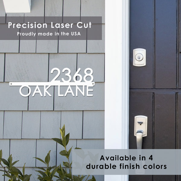 Rusted Orange Craftworks Co. OPTIONS_HIDDEN_PRODUCT Decor Steals Magnolia Home Address Plaque - 3 Sizes - Modern Outside House Numbers for Address