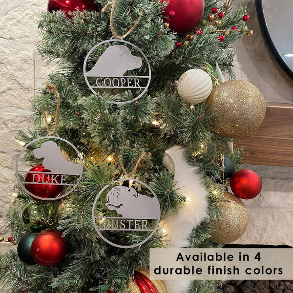 Rusted Orange Craftworks Co. OPTIONS_HIDDEN_PRODUCT Decor Steals Personalized Pet Ornaments - Set of 2 - Custom Dog or Cat Christmas Tree Ornaments
