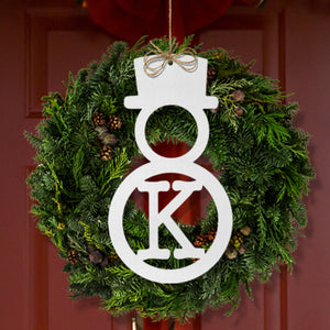 Rusted Orange Craftworks Co. OPTIONS_HIDDEN_PRODUCT Decor Steals Single Letter Holiday Monogram Collection - Personalized Metal Sign Decorations