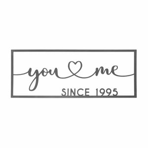 Rusted Orange Craftworks Co. OPTIONS_HIDDEN_PRODUCT Decor Steals So Happy Together Personalized Name Sign - You And Me sign for bedroom or wedding