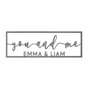 Rusted Orange Craftworks Co. OPTIONS_HIDDEN_PRODUCT Decor Steals So Happy Together Personalized Name Sign - You And Me sign for bedroom or wedding