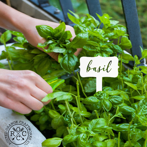Rusted Orange Craftworks Co. OPTIONS_HIDDEN_PRODUCT EXCLUSIVE OFFER  Window Garden Markers - Single - Herb Garden Plant Identification Stakes