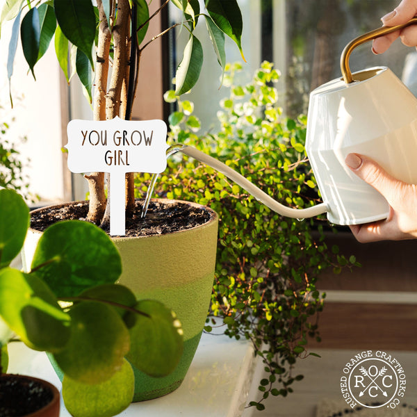 Rusted Orange Craftworks Co. OPTIONS_HIDDEN_PRODUCT Special Offer Humorous House Plant Stake - Single