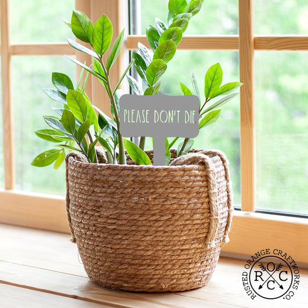 Rusted Orange Craftworks Co. OPTIONS_HIDDEN_PRODUCT Special Offer Humorous House Plant Stake - Single