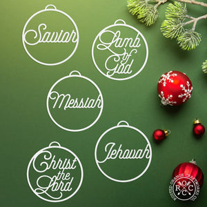 Rusted Orange Craftworks Co. OPTIONS_HIDDEN_PRODUCT Special Offer Light of the World Ornaments - 5 pack - Metal Christmas Tree Ornaments