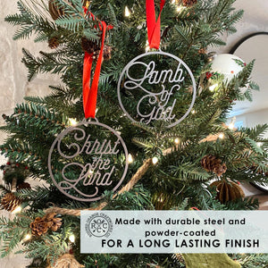 Rusted Orange Craftworks Co. OPTIONS_HIDDEN_PRODUCT Special Offer Light of the World Ornaments - 5 pack - Metal Christmas Tree Ornaments