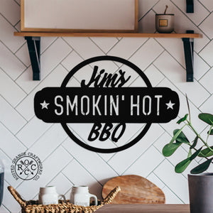 Rusted Orange Craftworks Co. OPTIONS_HIDDEN_PRODUCT Special Offer Smokin' Hot Plaques - Personalized Outdoor Hanging Barbecue Signs