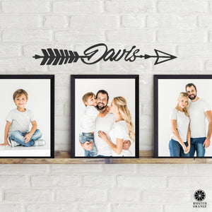 Rusted Orange Craftworks Co. OPTIONS_HIDDEN_PRODUCT Special Offer - Somerset Arrow - Personalized Metal Name Sign for Wall Decor