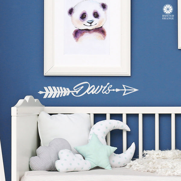 Rusted Orange Craftworks Co. OPTIONS_HIDDEN_PRODUCT Special Offer - Somerset Arrow - Personalized Metal Name Sign for Wall Decor